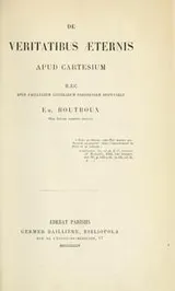 Cover of De veritatibus aeternis apud Cartesium