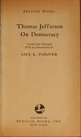 Cover of Thomas Jefferson on democracy