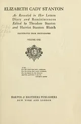 Cover of Elizabeth Cady Stanton as revealed in her letters, diary and reminiscences