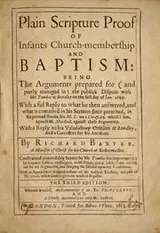 Cover of Plain Scripture proof of infants church-membership and baptism