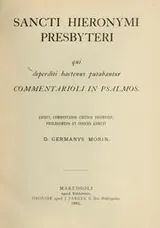 Cover of Tractatus sive homiliae in psalmos