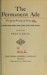 Cover of The permanent Ade