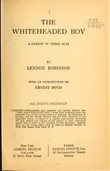Cover of The whiteheaded boy