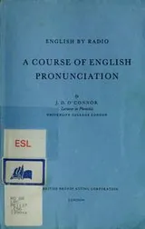 Cover of A course of English pronunciation