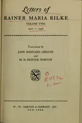 Cover of Letters of Rainer Maria Rilke, 1910-1926