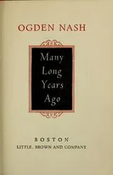 Cover of Many long years ago