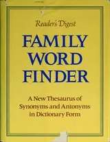 Cover of Reader's digest family word finder