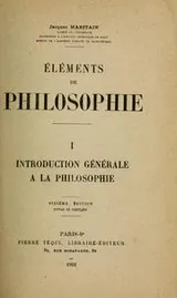 Cover of Elements de philosophie