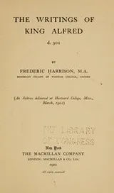 Cover of The writings of King Alfred, d. 901