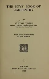 Cover of The boys' book of carpentry