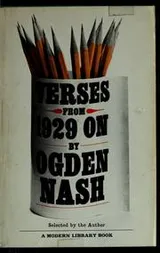 Cover of Verses from 1929 on