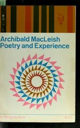 Cover of Poetry and experience