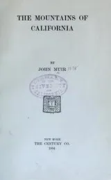 Cover of The mountains of California