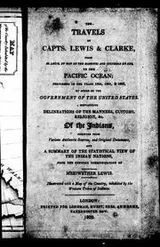 Cover of The Travels of Capts. Lewis & Clarke