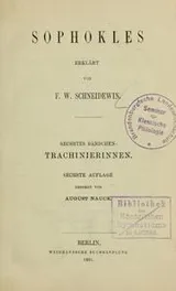 Cover of Sophokles