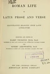 Cover of Roman life in Latin prose and verse