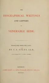 Cover of The biographical writings and letters of Venerable Bede