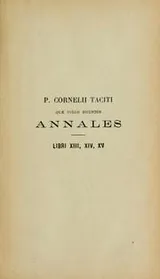 Cover of Ab excessu divi Augusti quae supersunt libri XIII, XIV, XV