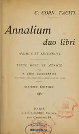 Cover of Annalium duo libri (primus et secundus)