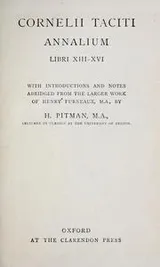 Cover of Cornelli Taciti annalium