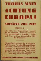 Cover of Achtung, Europa!