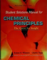 Cover of Student solutions manual for Chemical principles