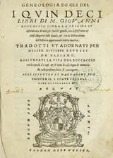 Cover of Geneologia de gli dei