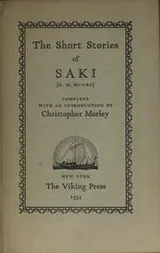 Cover of The short stories of Saki (H.H. Munro)
