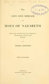 Cover of The Life and Morals of Jesus of Nazareth