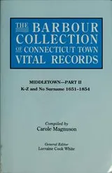 Cover of The Barbour collection of Connecticut town vital records
