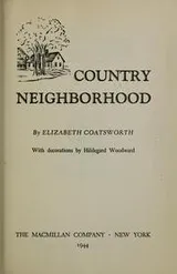 Cover of Country neighborhood