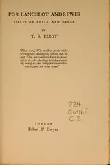Cover of For Lancelot Andrewes