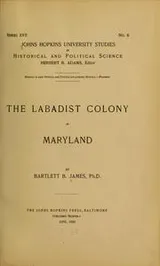 Cover of The Labadist colony in Maryland