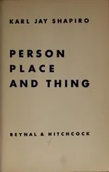 Cover of Person, place and thing