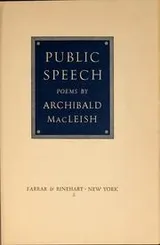 Cover of Public speech