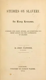 Cover of Studies on slavery