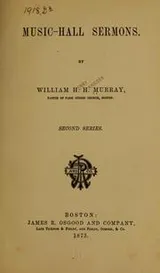 Cover of Music-hall sermons