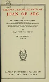 Cover of Personal Recollections of Joan of Arc in two volumes. Volume 2/2