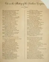 Cover of Ode on the meeting of the Southern Congress