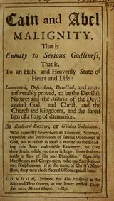 Cover of Cain and Abel malignity, that is enmity to serious godliness, that is, to an holy and heavenly state of heart and life