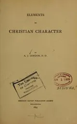 Cover of Elements of christian character