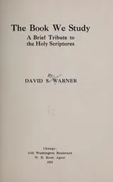 Cover of The book we study