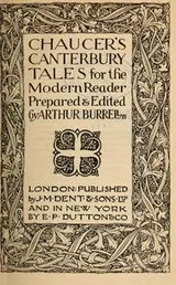 Cover of Chaucer's Canterbury tales for the modern reader