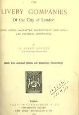 Cover of The livery companies of the city of London