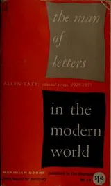 Cover of The man of letters in the modern world