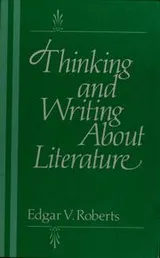 Cover of Thinking and Writing About Literature