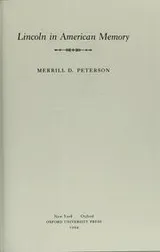 Cover of Lincoln in American Memory