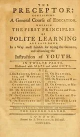 Cover of The preceptor: containing a general course of education