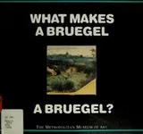 Cover of What makes a Bruegel a Bruegel?