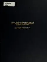 Cover of Stress distribution and deformation in a twisted blade under combined tension and torsion